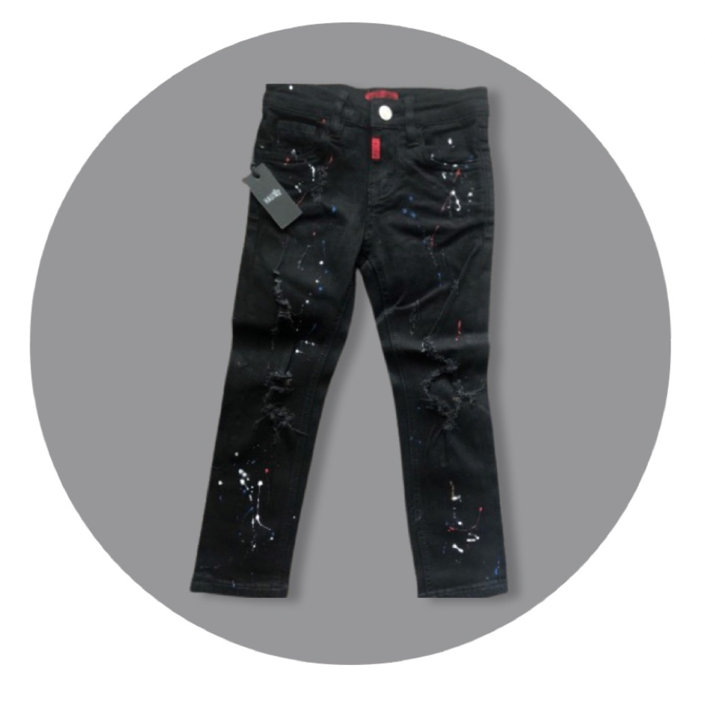 ASHTON STANDARD DENIN BLACK PAINT SPATTER